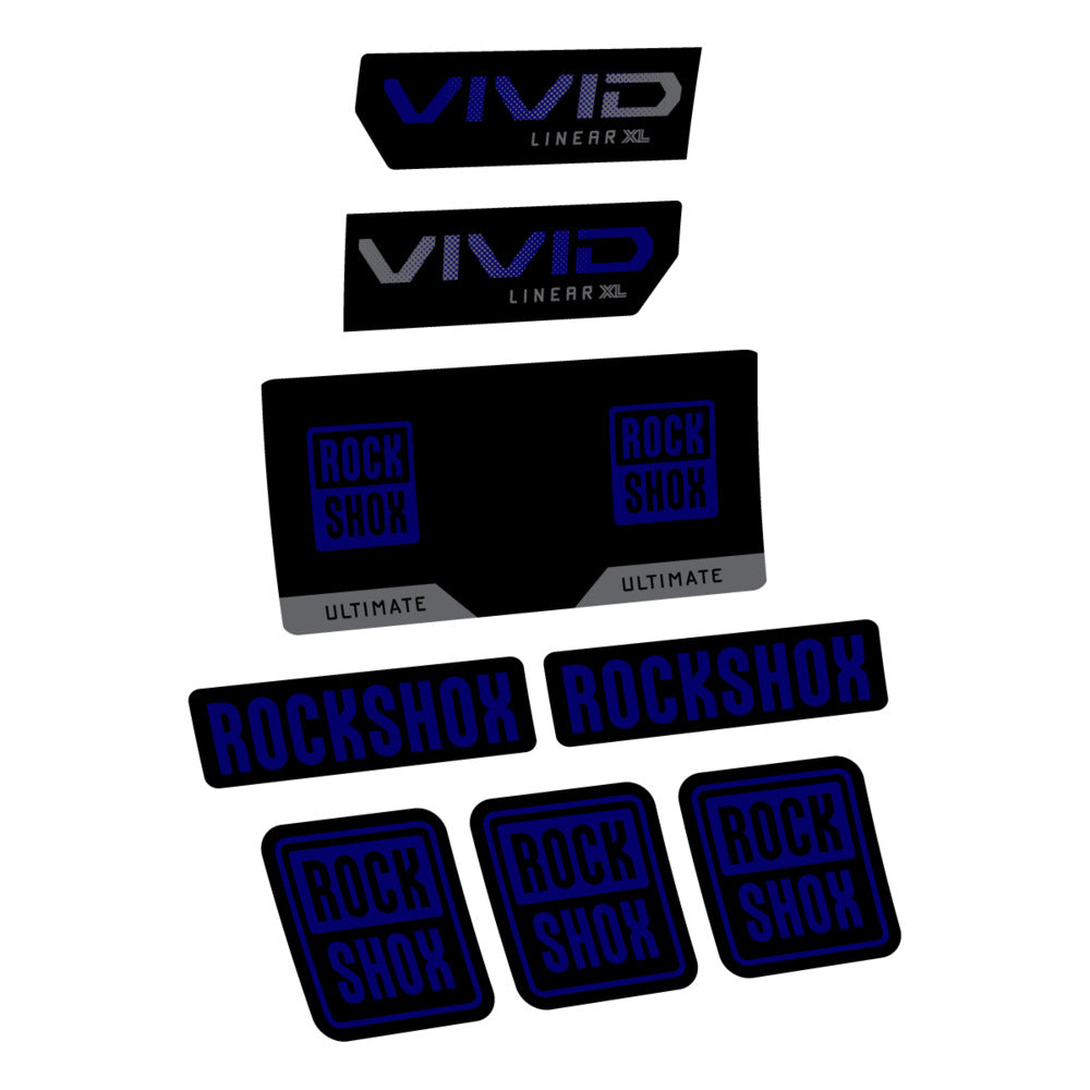 Decal RockShox Vivid Ultimate 2027, Rear Shox, bike sticker vinyl