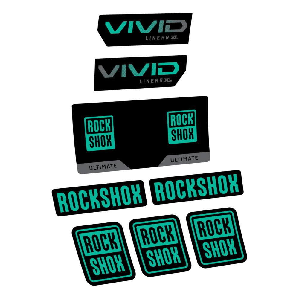 Decal RockShox Vivid Ultimate 2027, Rear Shox, bike sticker vinyl