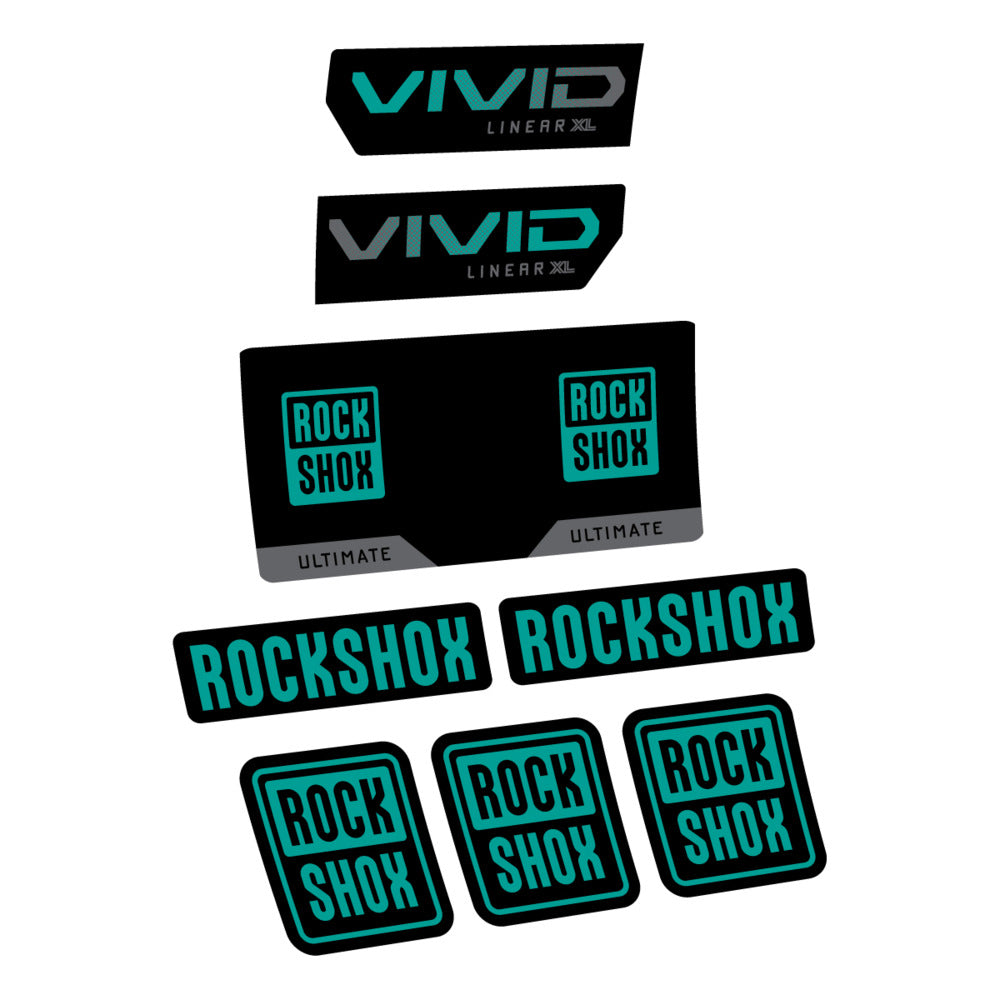 Decal RockShox Vivid Ultimate 2027, Rear Shox, bike sticker vinyl