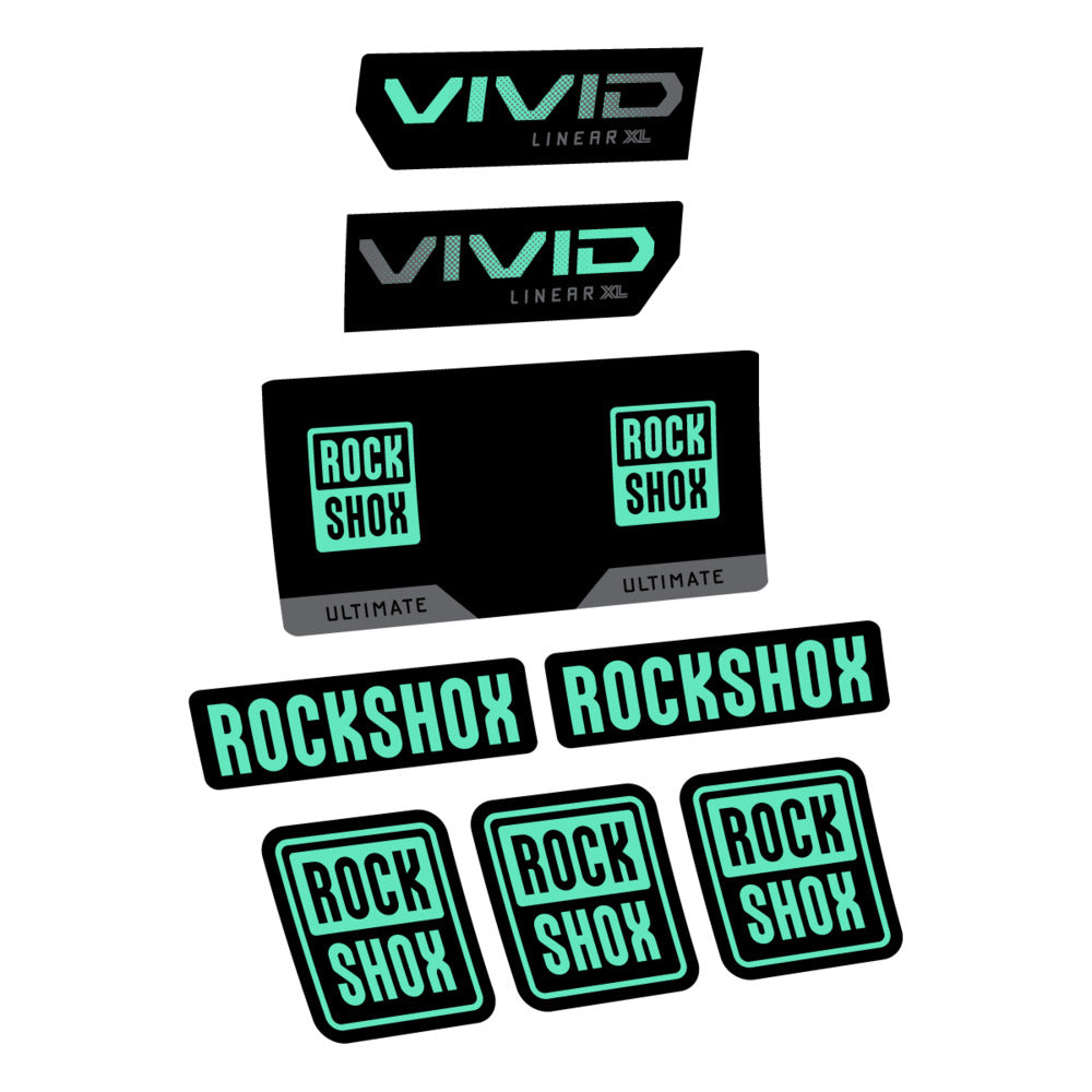 Decal RockShox Vivid Ultimate 2027, Rear Shox, bike sticker vinyl