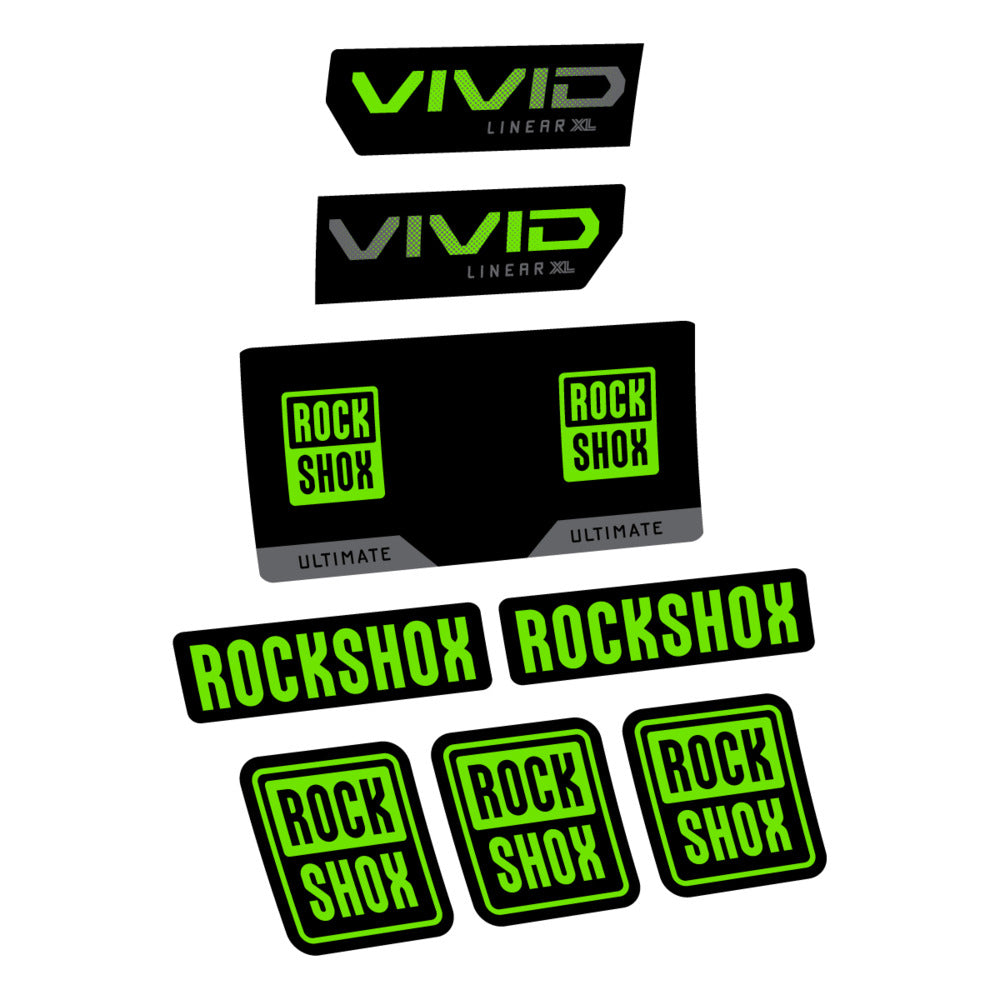 Decal RockShox Vivid Ultimate 2027, Rear Shox, bike sticker vinyl