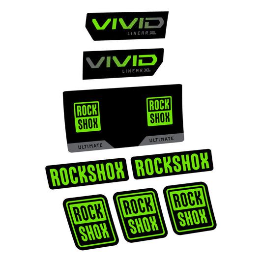 Decal RockShox Vivid Ultimate 2027, Rear Shox, bike sticker vinyl