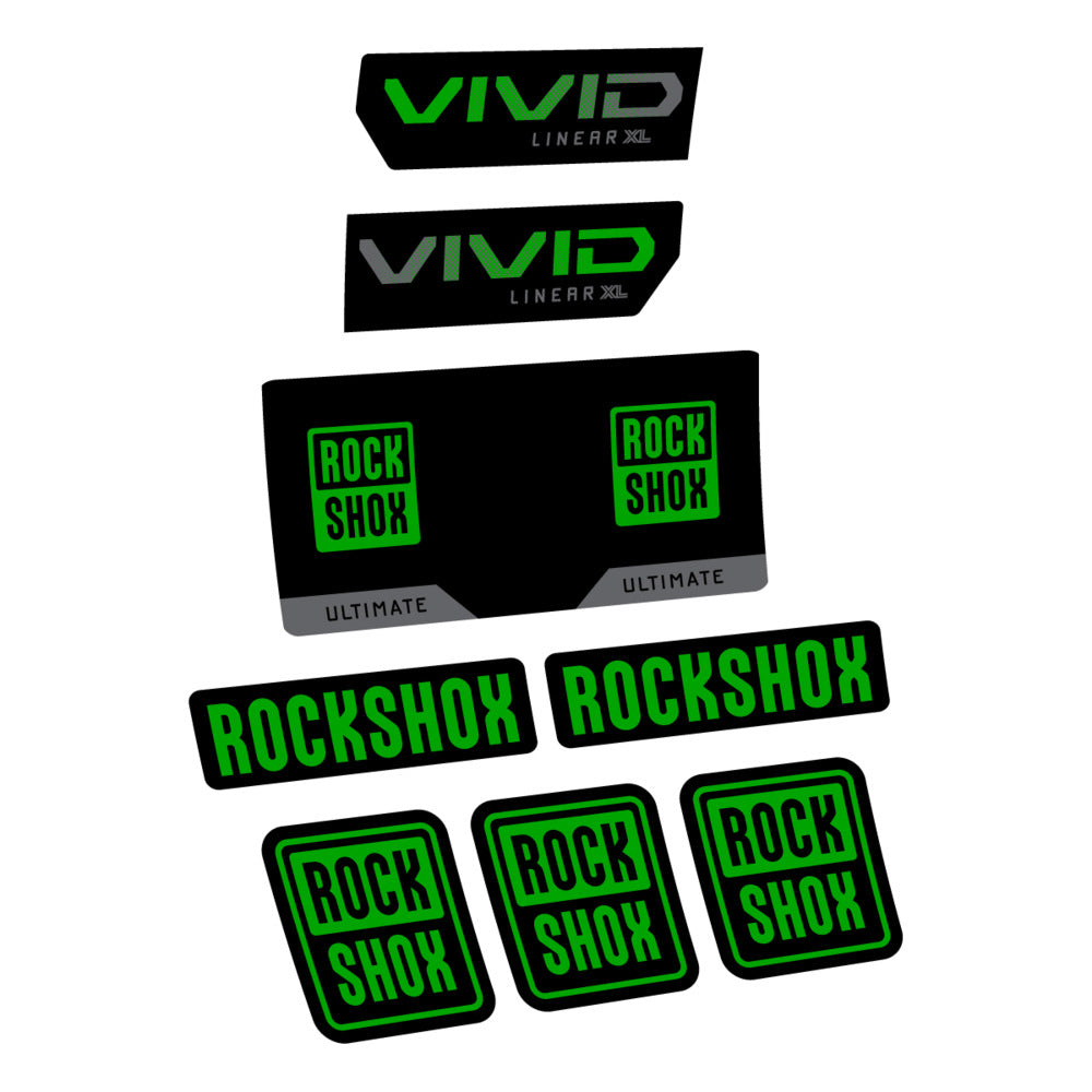Decal RockShox Vivid Ultimate 2027, Rear Shox, bike sticker vinyl