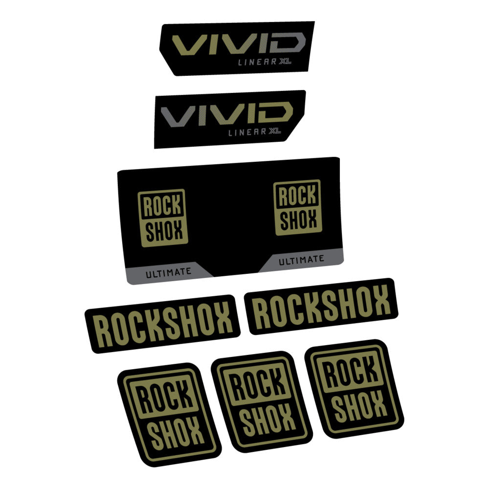 Decal RockShox Vivid Ultimate 2027, Rear Shox, bike sticker vinyl
