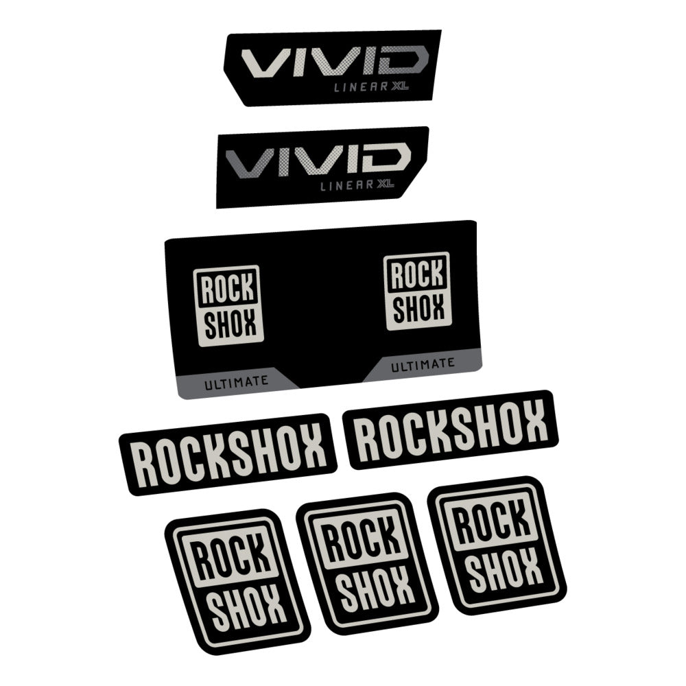 Decal RockShox Vivid Ultimate 2027, Rear Shox, bike sticker vinyl