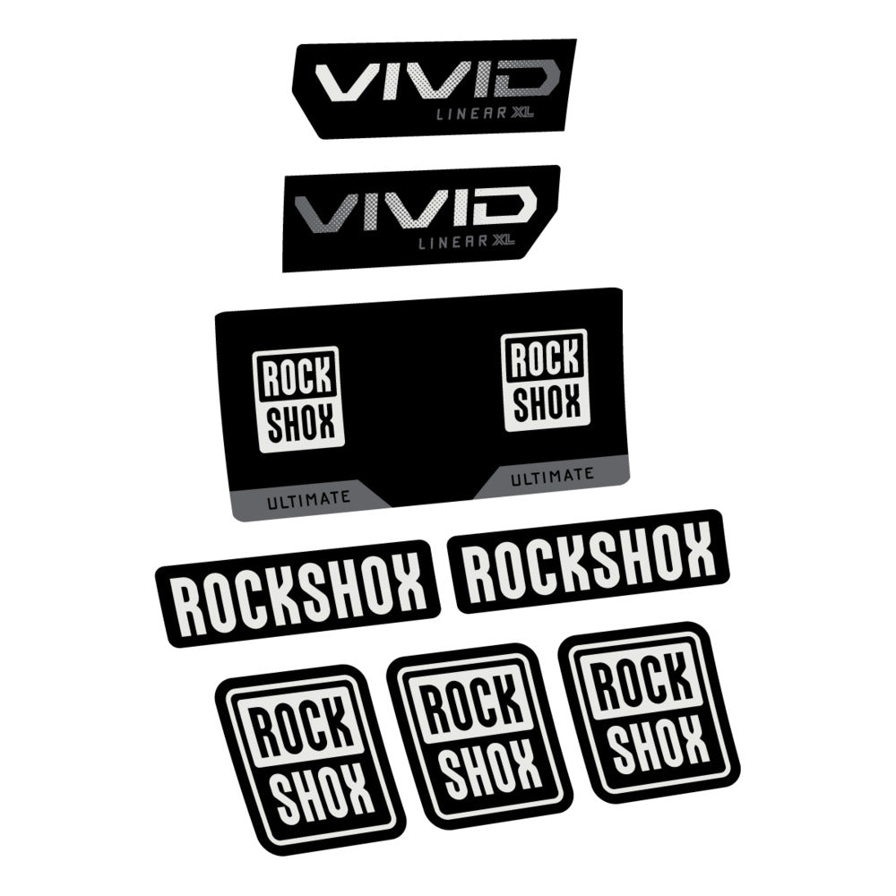 Decal RockShox Vivid Ultimate 2027, Rear Shox, bike sticker vinyl