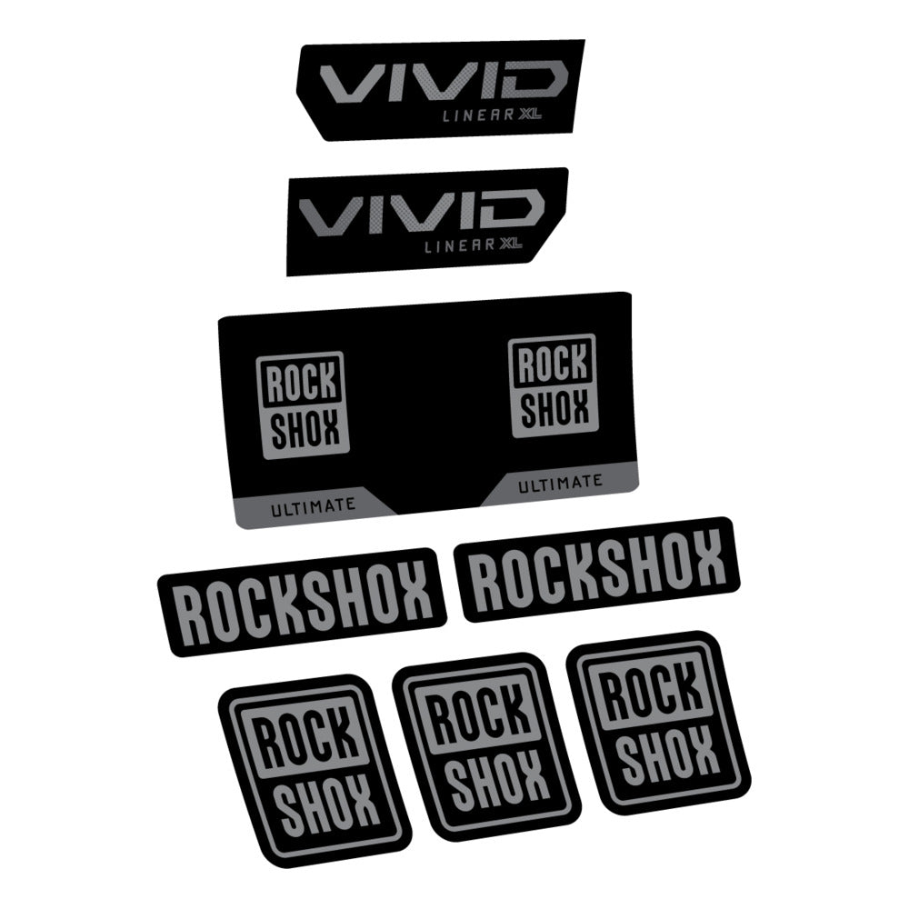 Decal RockShox Vivid Ultimate 2027, Rear Shox, bike sticker vinyl