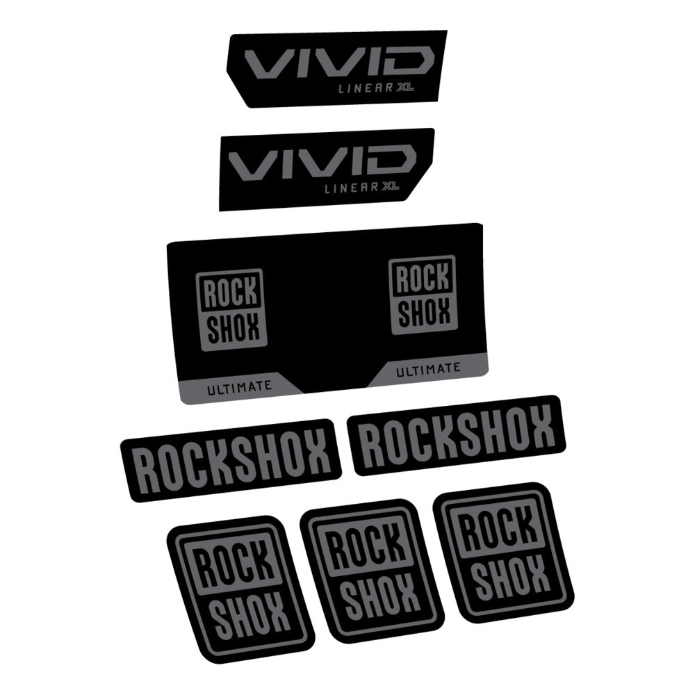 Decal RockShox Vivid Ultimate 2027, Rear Shox, bike sticker vinyl