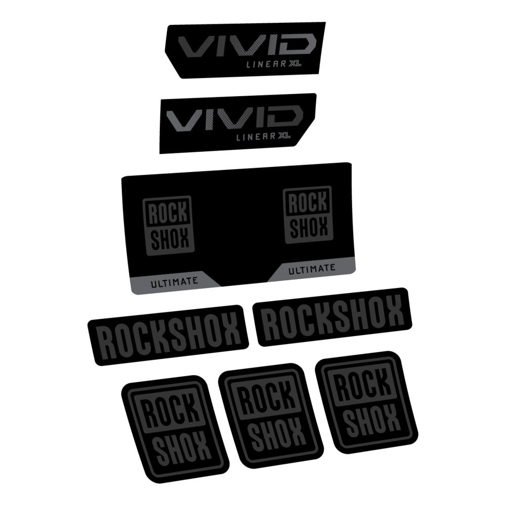 Decal RockShox Vivid Ultimate 2027, Rear Shox, bike sticker vinyl