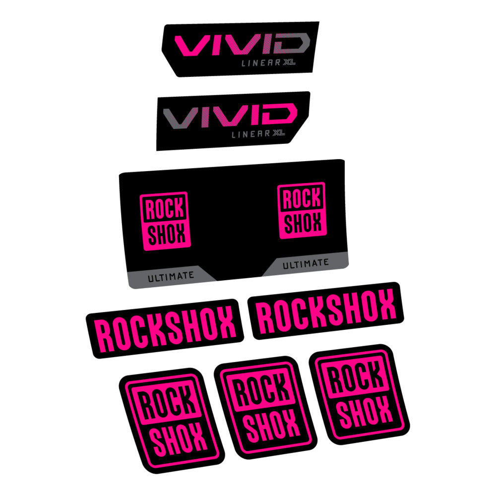 Decal RockShox Vivid Ultimate 2027, Rear Shox, bike sticker vinyl