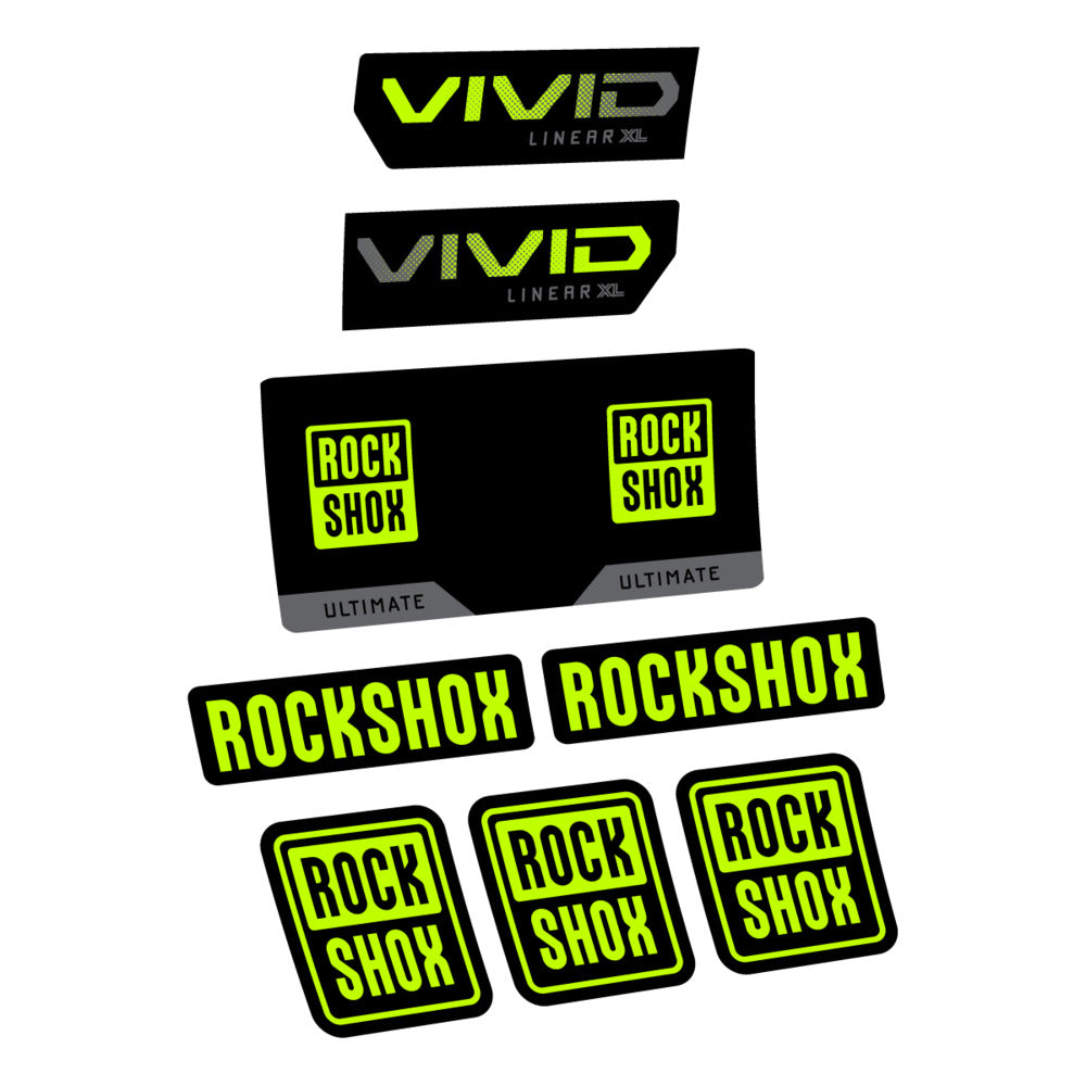 Decal RockShox Vivid Ultimate 2027, Rear Shox, bike sticker vinyl