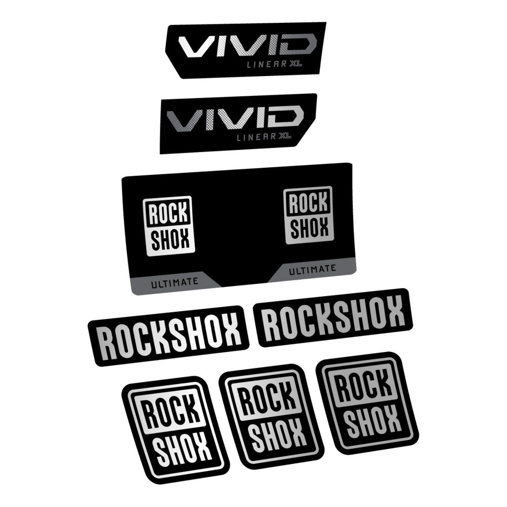 Decal RockShox Vivid Ultimate 2027, Rear Shox, bike sticker vinyl