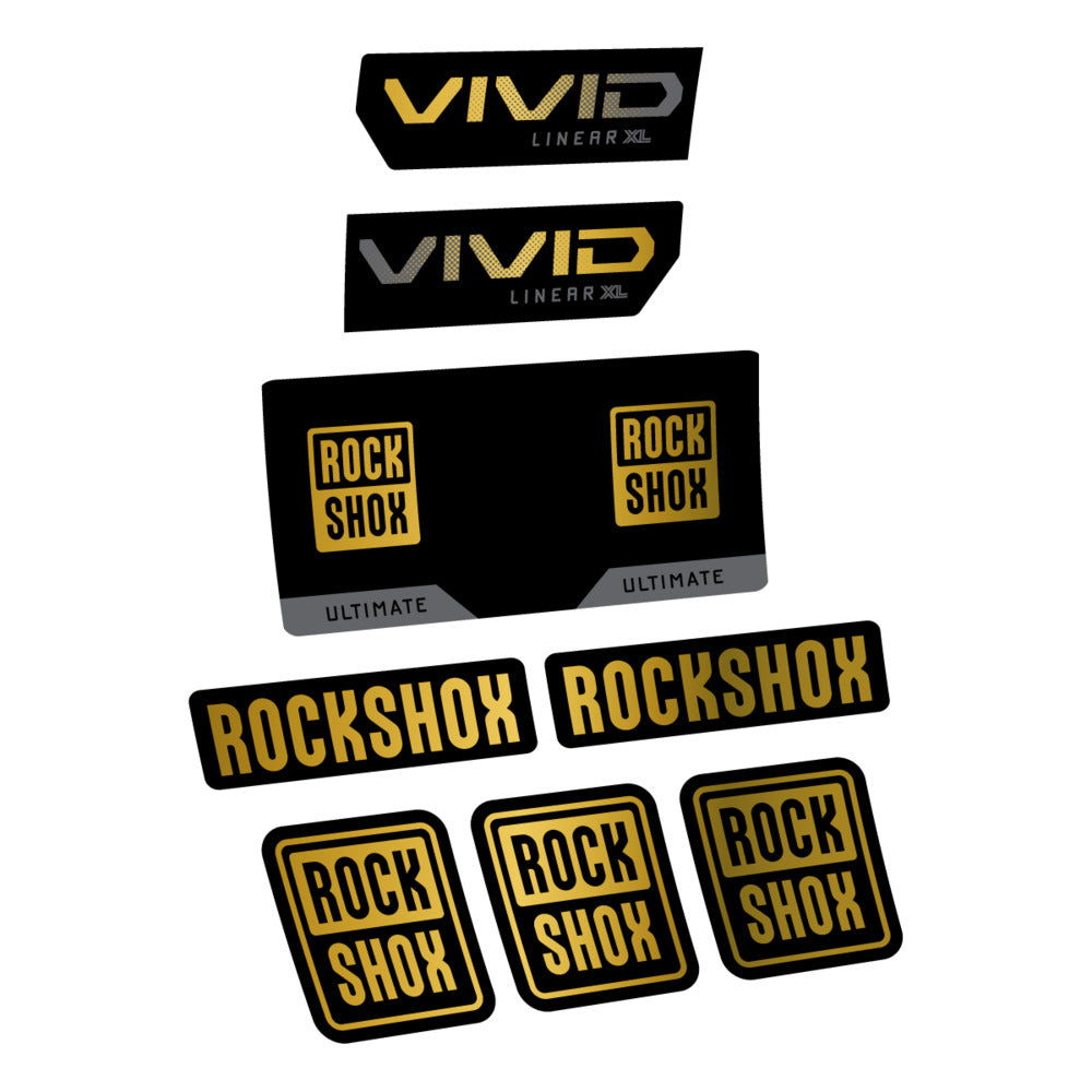 Decal RockShox Vivid Ultimate 2027, Rear Shox, bike sticker vinyl