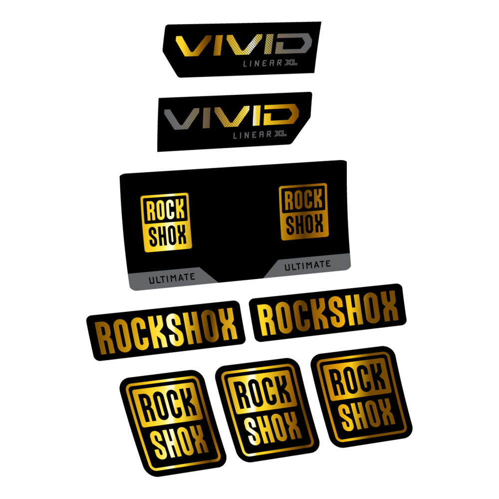 Decal RockShox Vivid Ultimate 2027, Rear Shox, bike sticker vinyl