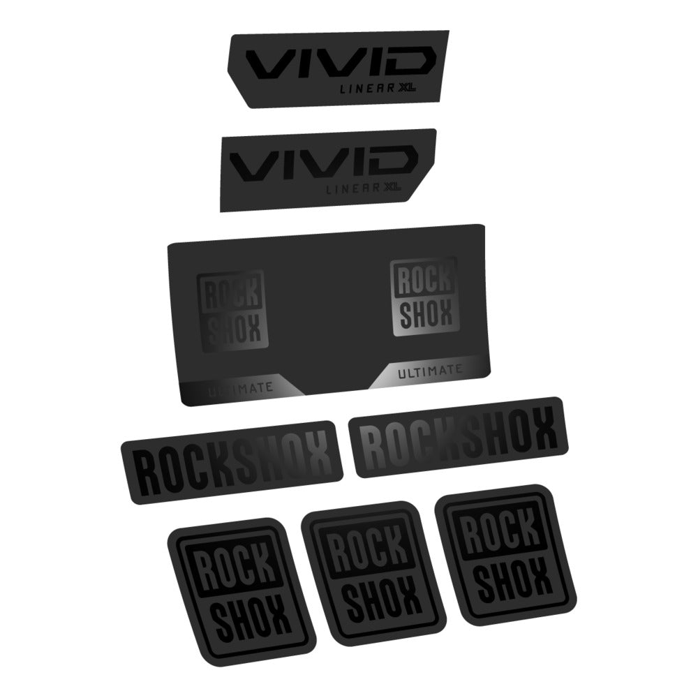 Decal RockShox Vivid Ultimate 2027, Rear Shox, bike sticker vinyl