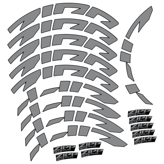 Traffic Grey decal for Zipp 303 XPLR S road wheel – bike sticker vinyl