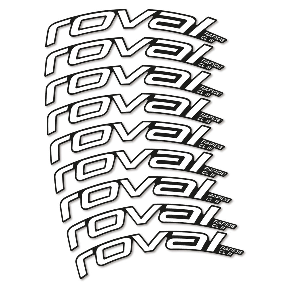 Decal Roval Rapide CL III 2026, Road Wheel 52mm, bike sticker vinyl