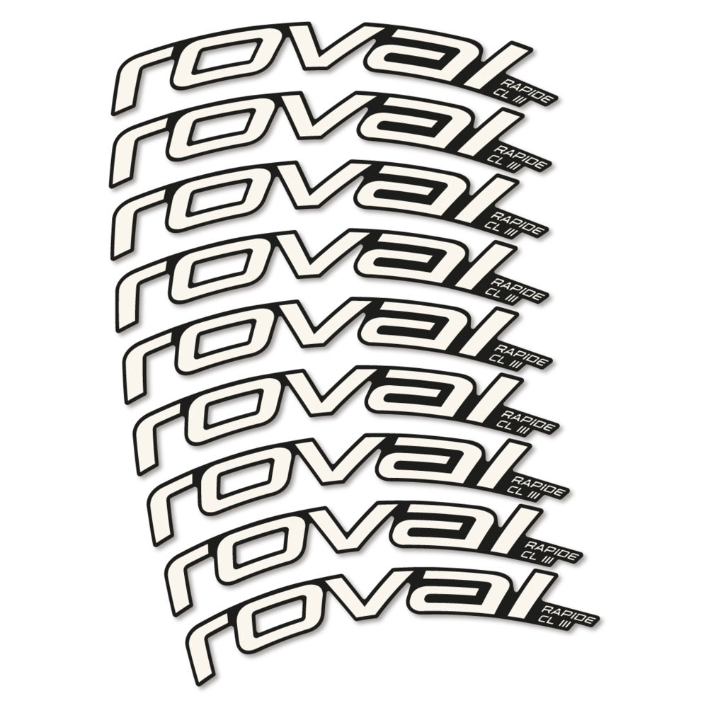 Decal Roval Rapide CL III 2026, Road Wheel 52mm, bike sticker vinyl
