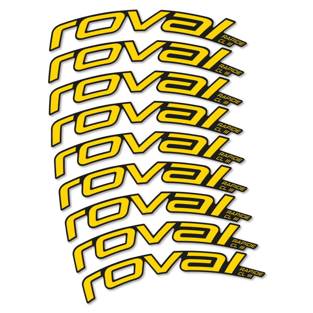Decal Roval Rapide CL III 2026, Road Wheel 52mm, bike sticker vinyl