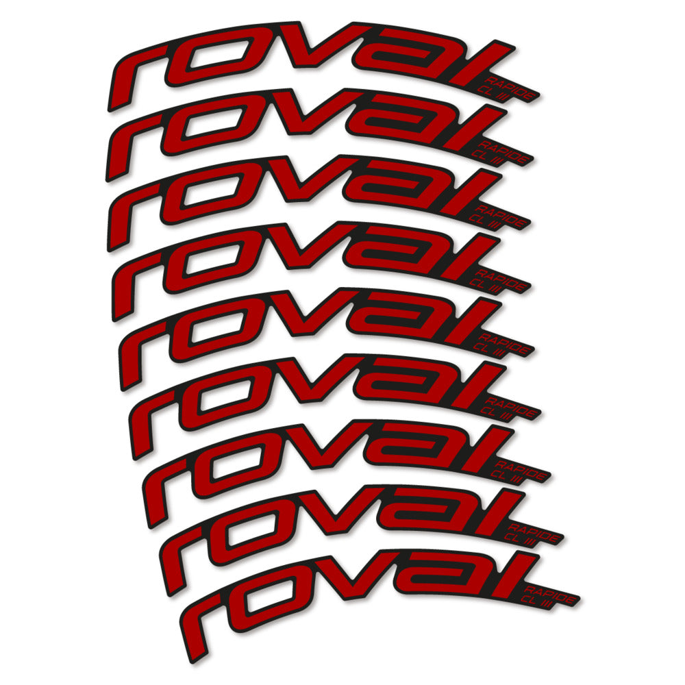 Decal Roval Rapide CL III 2026, Road Wheel 52mm, bike sticker vinyl