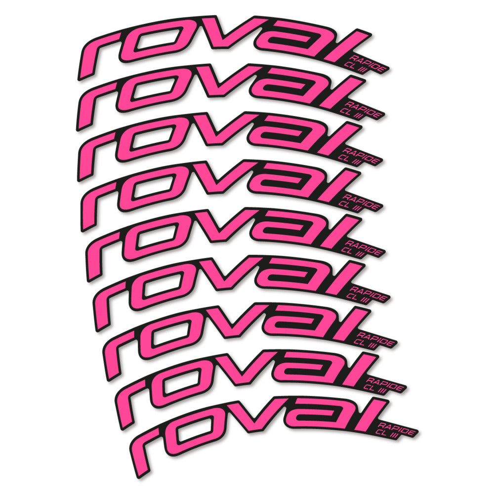 Decal Roval Rapide CL III 2026, Road Wheel 52mm, bike sticker vinyl