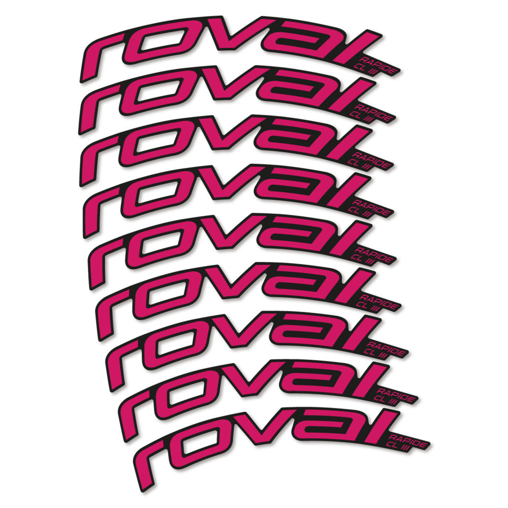 Decal Roval Rapide CL III 2026, Road Wheel 52mm, bike sticker vinyl