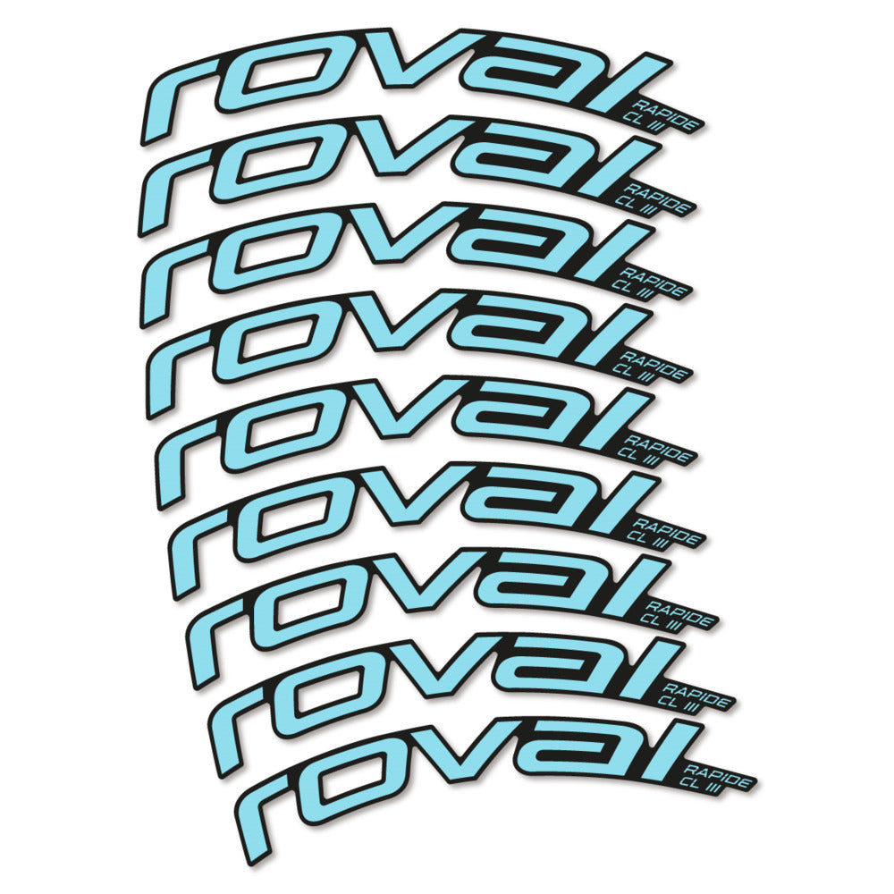 Decal Roval Rapide CL III 2026, Road Wheel 52mm, bike sticker vinyl
