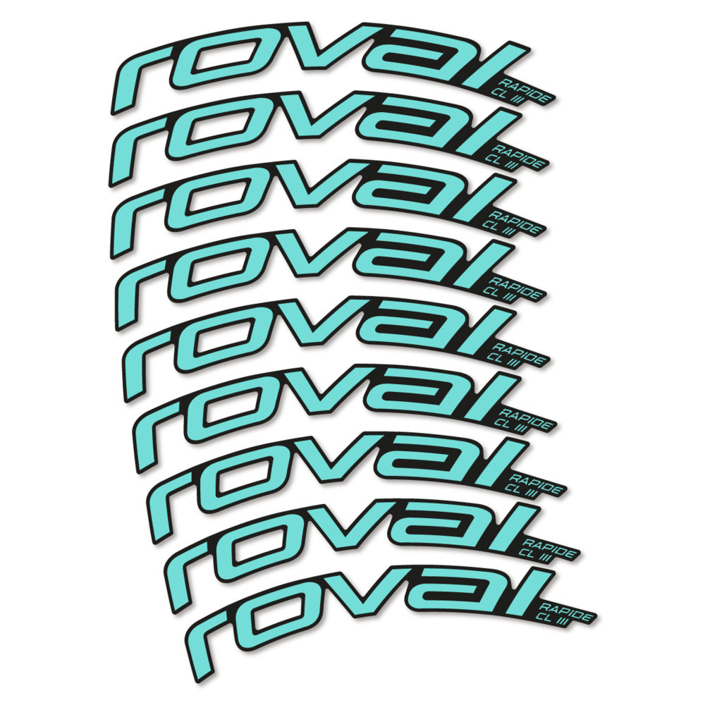 Decal Roval Rapide CL III 2026, Road Wheel 52mm, bike sticker vinyl