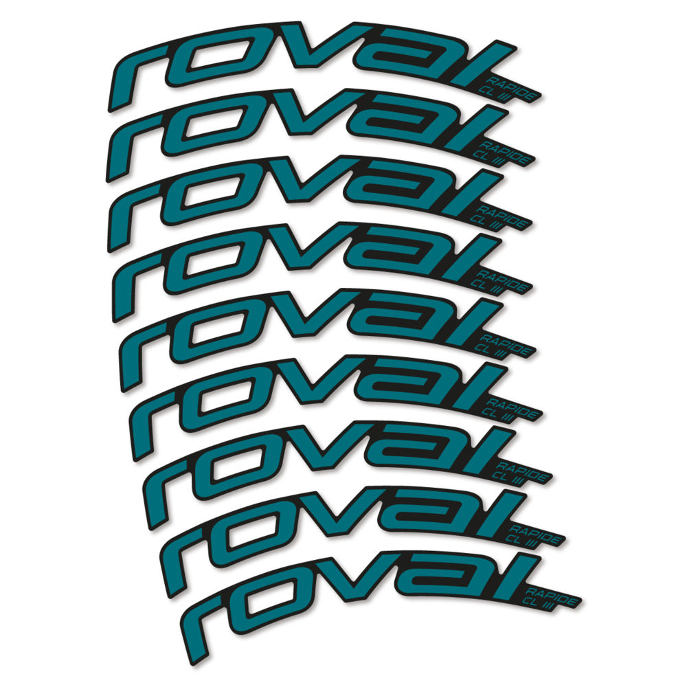 Decal Roval Rapide CL III 2026, Road Wheel 52mm, bike sticker vinyl