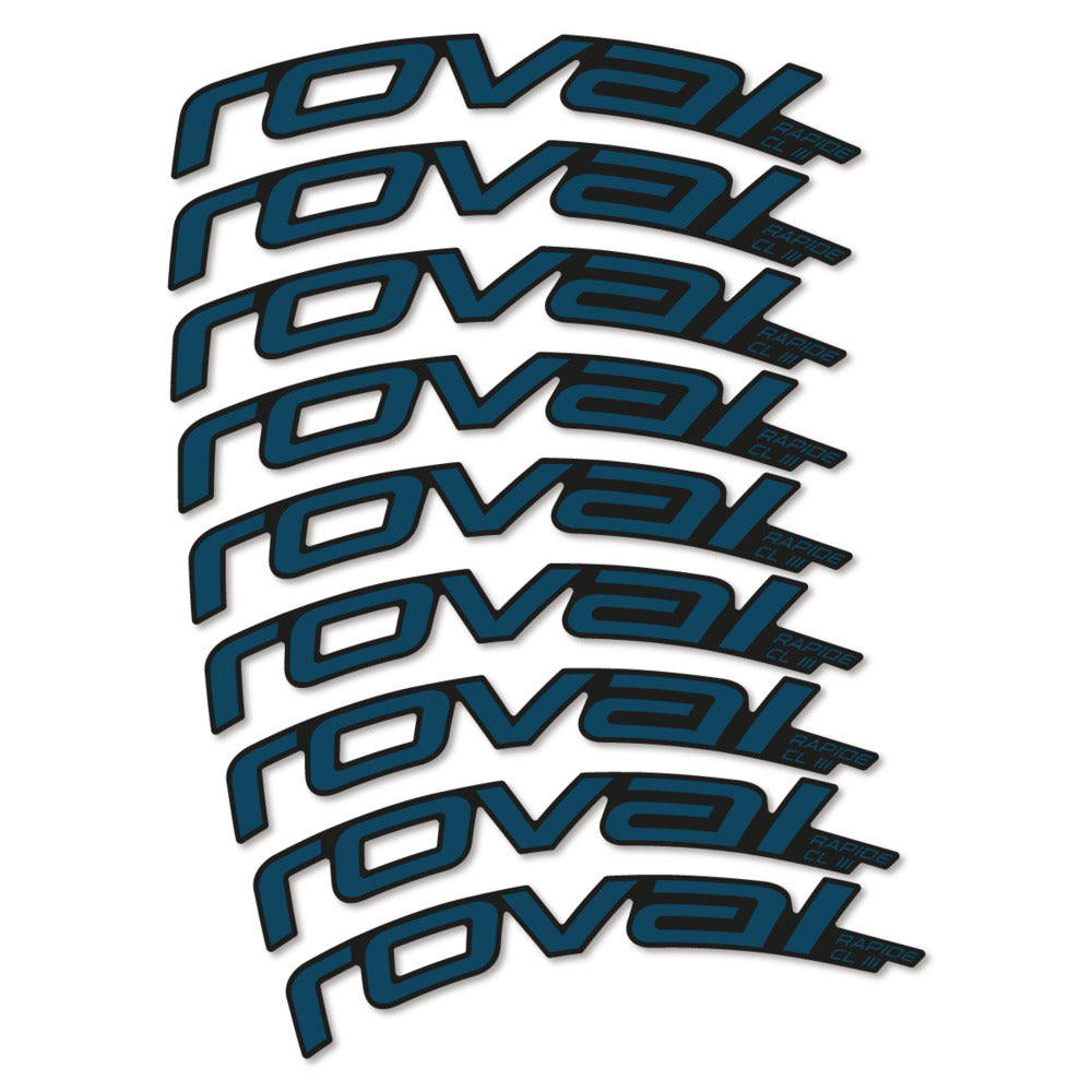 Decal Roval Rapide CL III 2026, Road Wheel 52mm, bike sticker vinyl