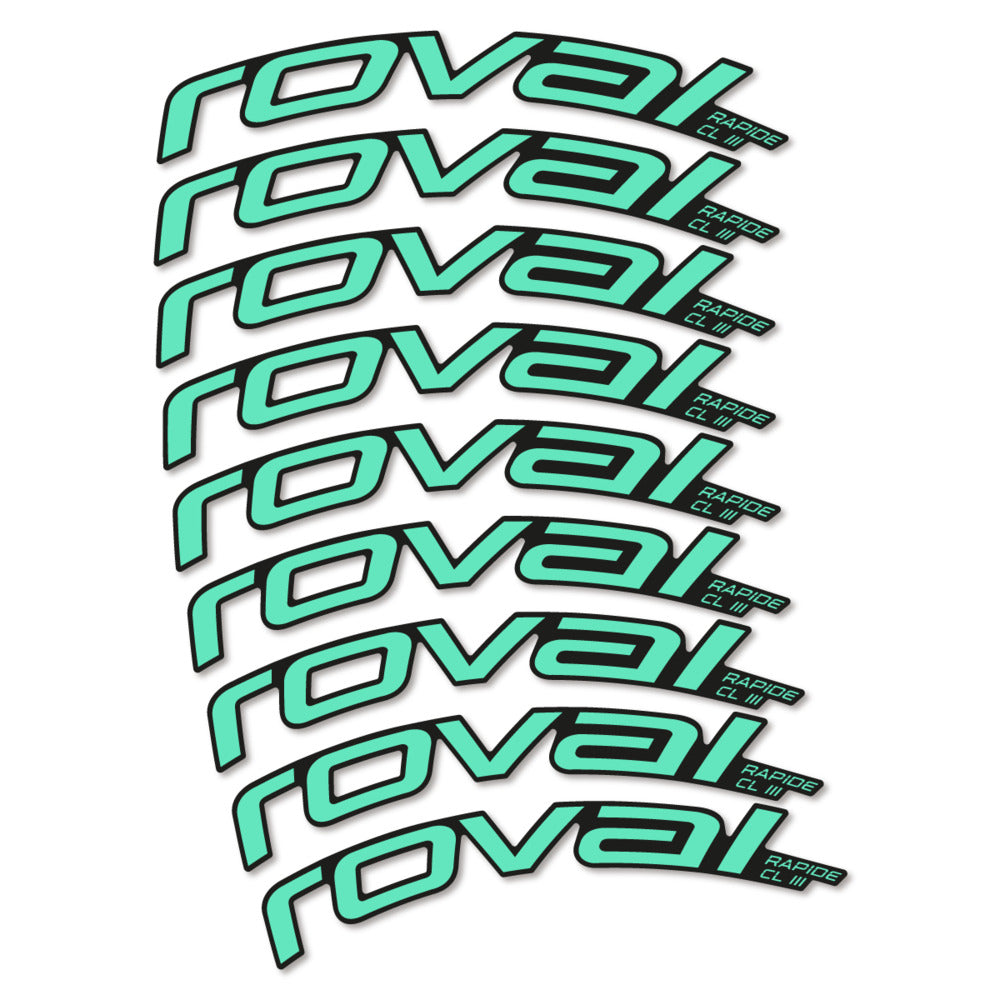 Decal Roval Rapide CL III 2026, Road Wheel 52mm, bike sticker vinyl