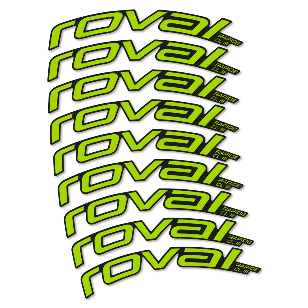 Decal Roval Rapide CL III 2026, Road Wheel 52mm, bike sticker vinyl