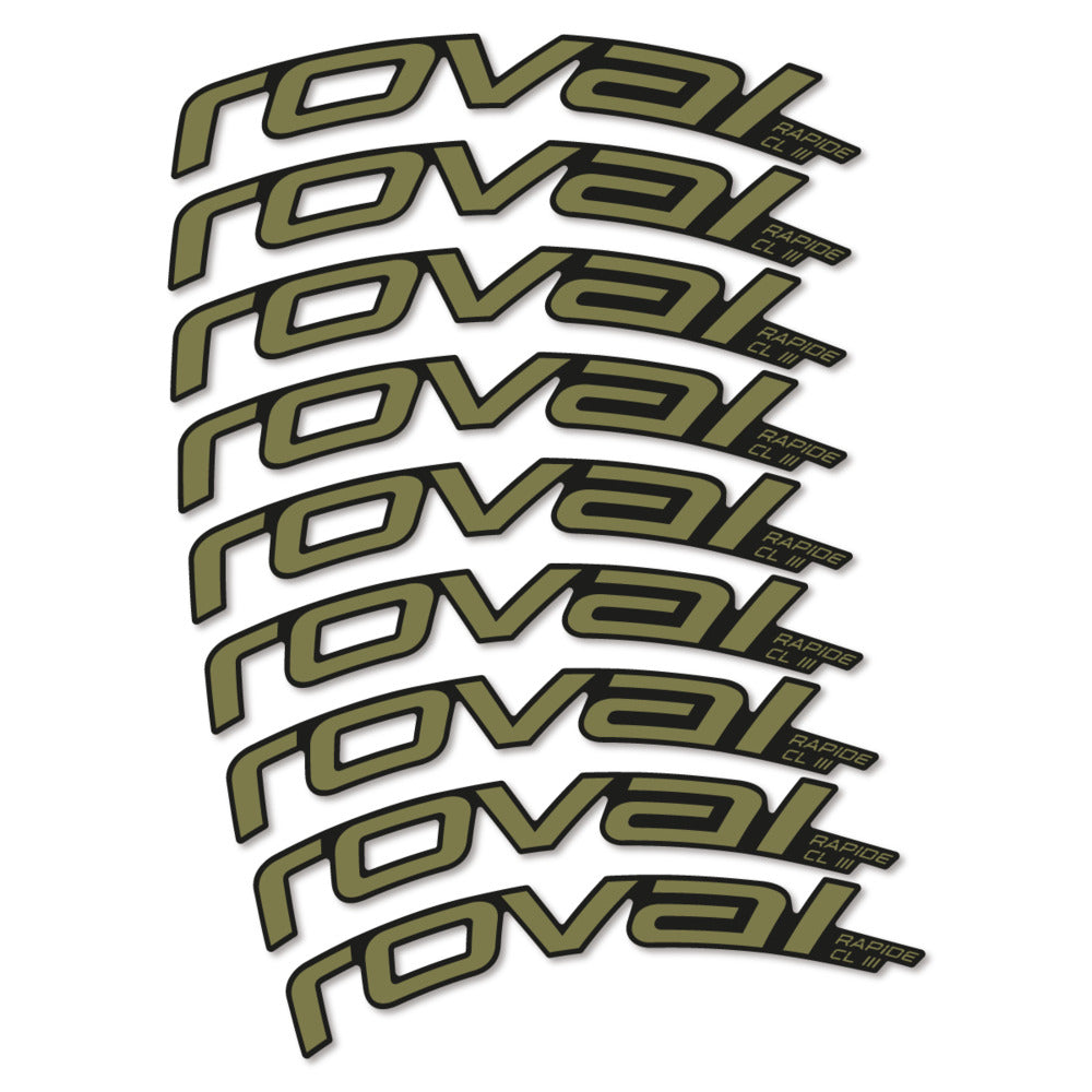 Decal Roval Rapide CL III 2026, Road Wheel 52mm, bike sticker vinyl