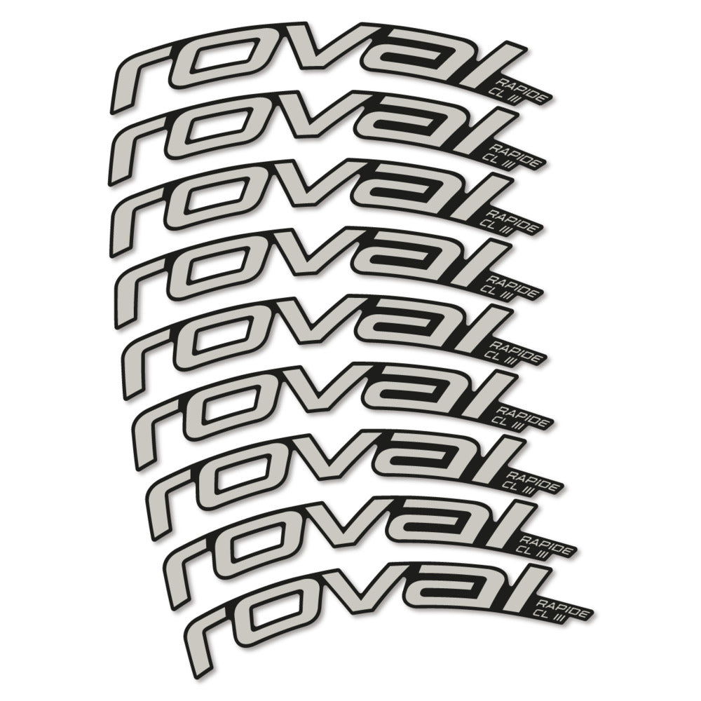Decal Roval Rapide CL III 2026, Road Wheel 52mm, bike sticker vinyl