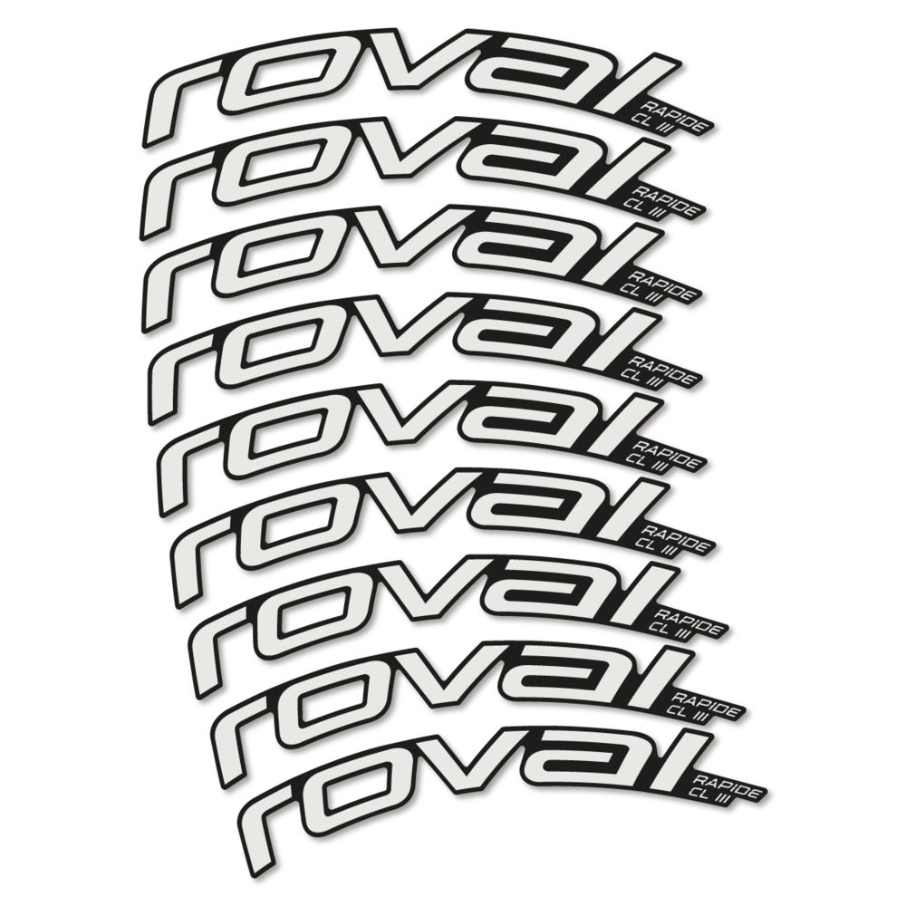 Decal Roval Rapide CL III 2026, Road Wheel 52mm, bike sticker vinyl