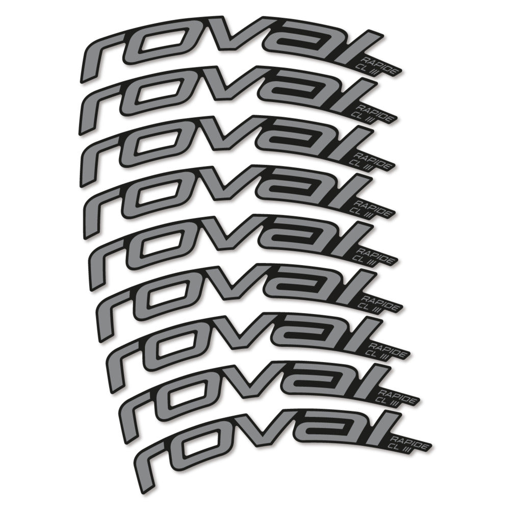 Decal Roval Rapide CL III 2026, Road Wheel 52mm, bike sticker vinyl
