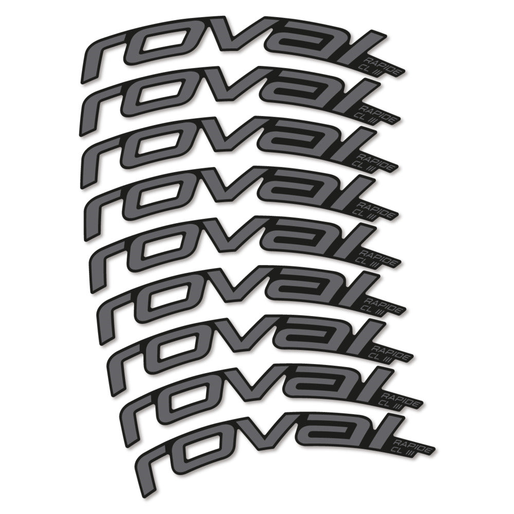 Decal Roval Rapide CL III 2026, Road Wheel 52mm, bike sticker vinyl
