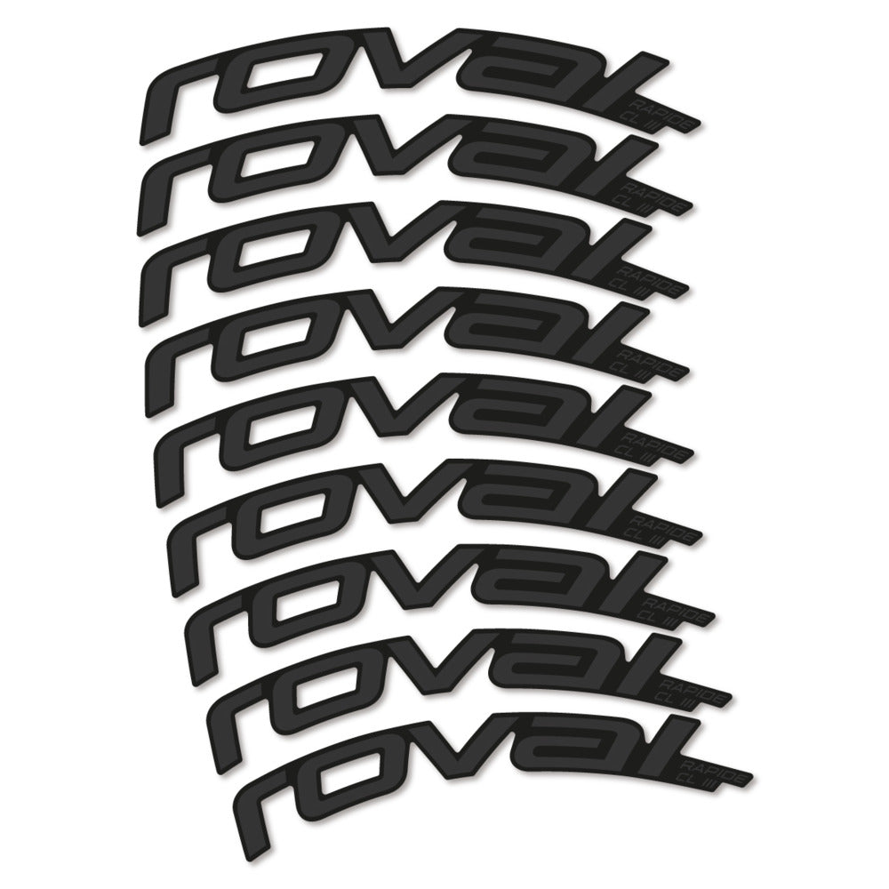 Decal Roval Rapide CL III 2026, Road Wheel 52mm, bike sticker vinyl