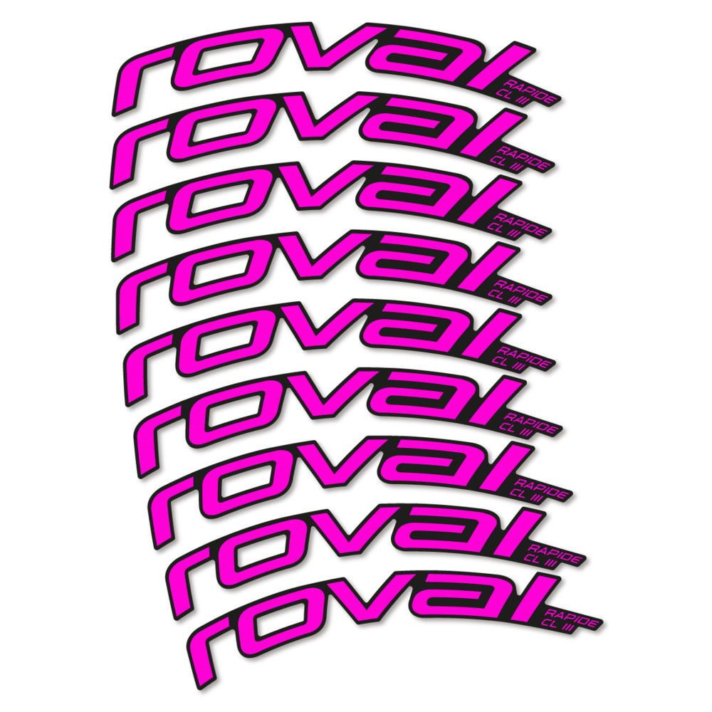 Decal Roval Rapide CL III 2026, Road Wheel 52mm, bike sticker vinyl