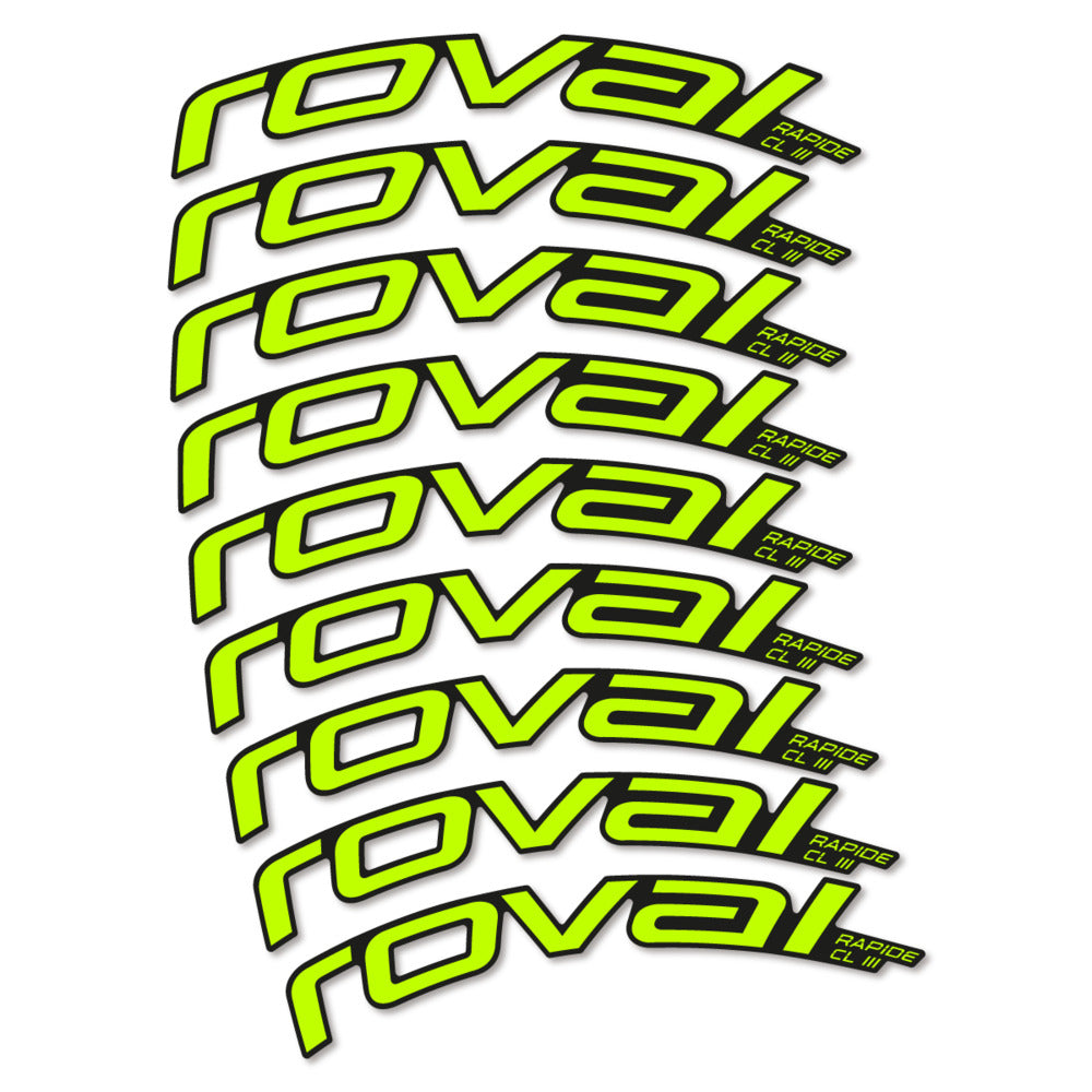 Decal Roval Rapide CL III 2026, Road Wheel 52mm, bike sticker vinyl