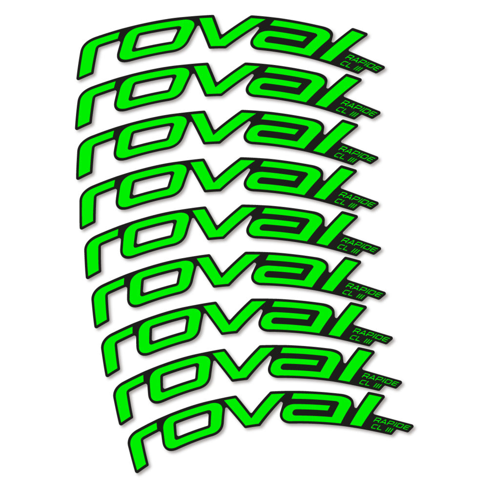Decal Roval Rapide CL III 2026, Road Wheel 52mm, bike sticker vinyl
