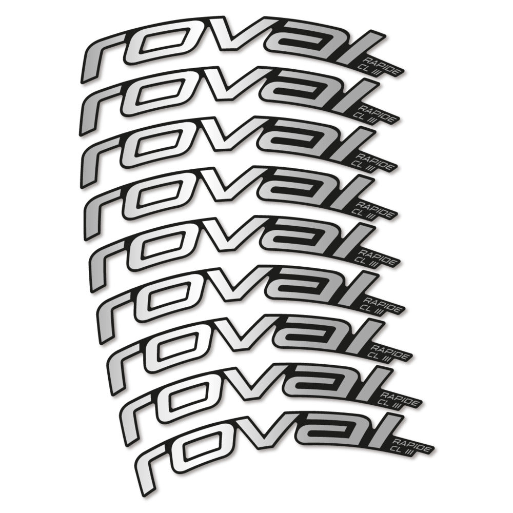 Decal Roval Rapide CL III 2026, Road Wheel 52mm, bike sticker vinyl