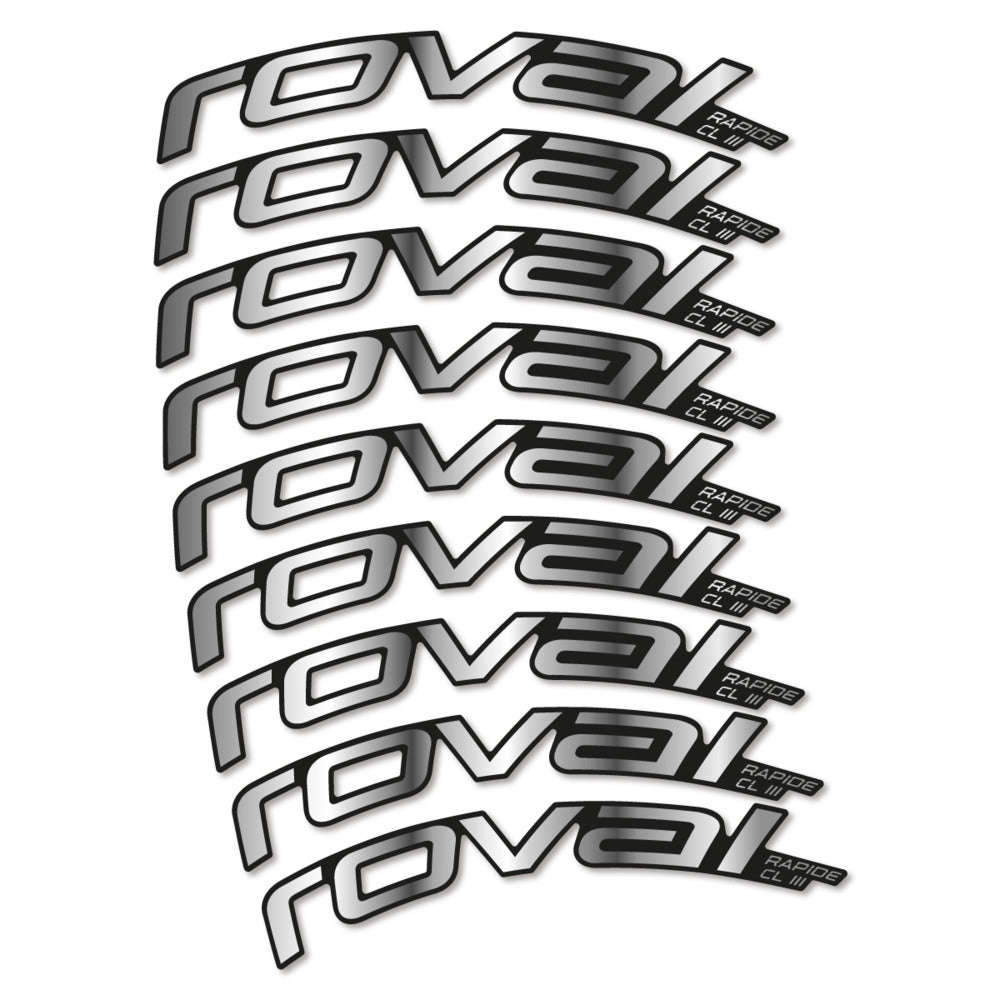 Decal Roval Rapide CL III 2026, Road Wheel 52mm, bike sticker vinyl