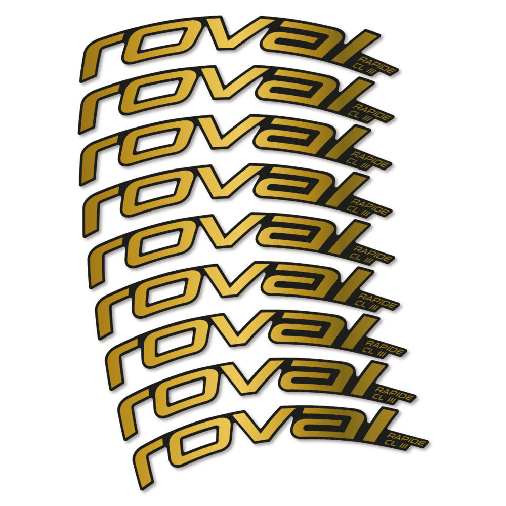 Decal Roval Rapide CL III 2026, Road Wheel 52mm, bike sticker vinyl