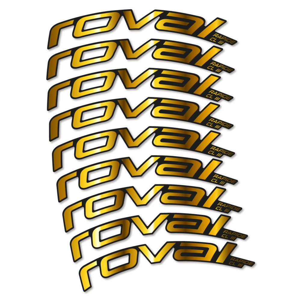 Decal Roval Rapide CL III 2026, Road Wheel 52mm, bike sticker vinyl