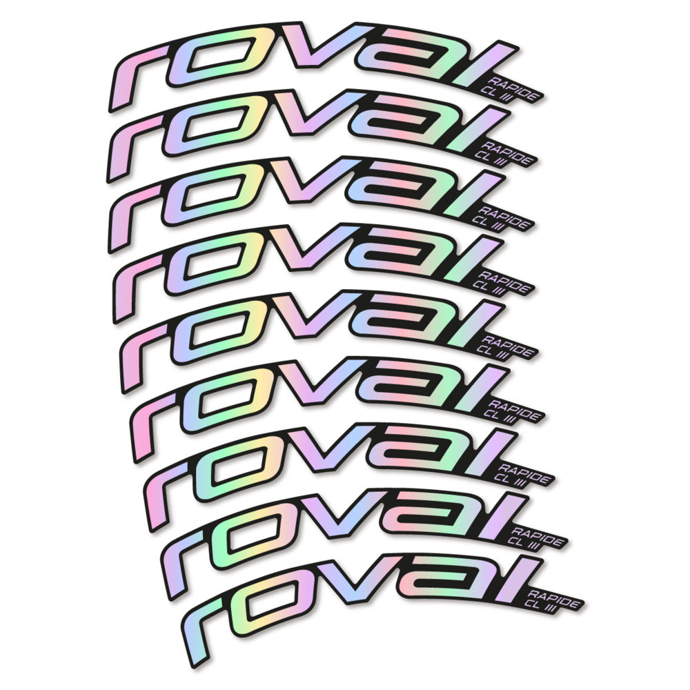 Decal Roval Rapide CL III 2026, Road Wheel 52mm, bike sticker vinyl