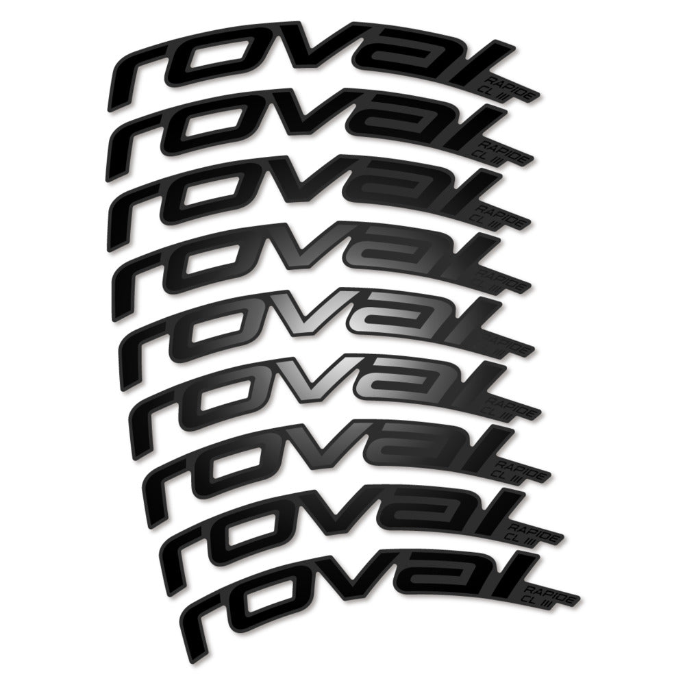 Decal Roval Rapide CL III 2026, Road Wheel 52mm, bike sticker vinyl