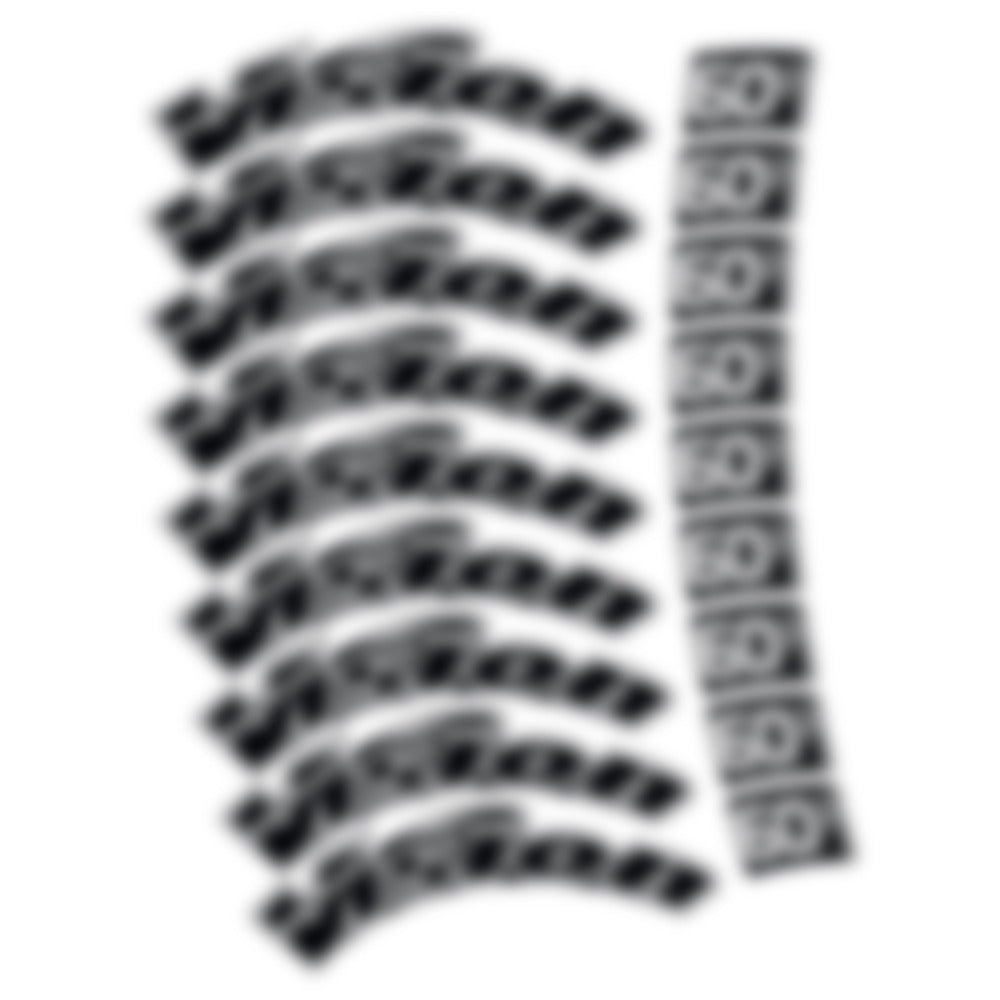 Stickers for Visixn Metron 60 SL, Road Wheel vinyl decals - White