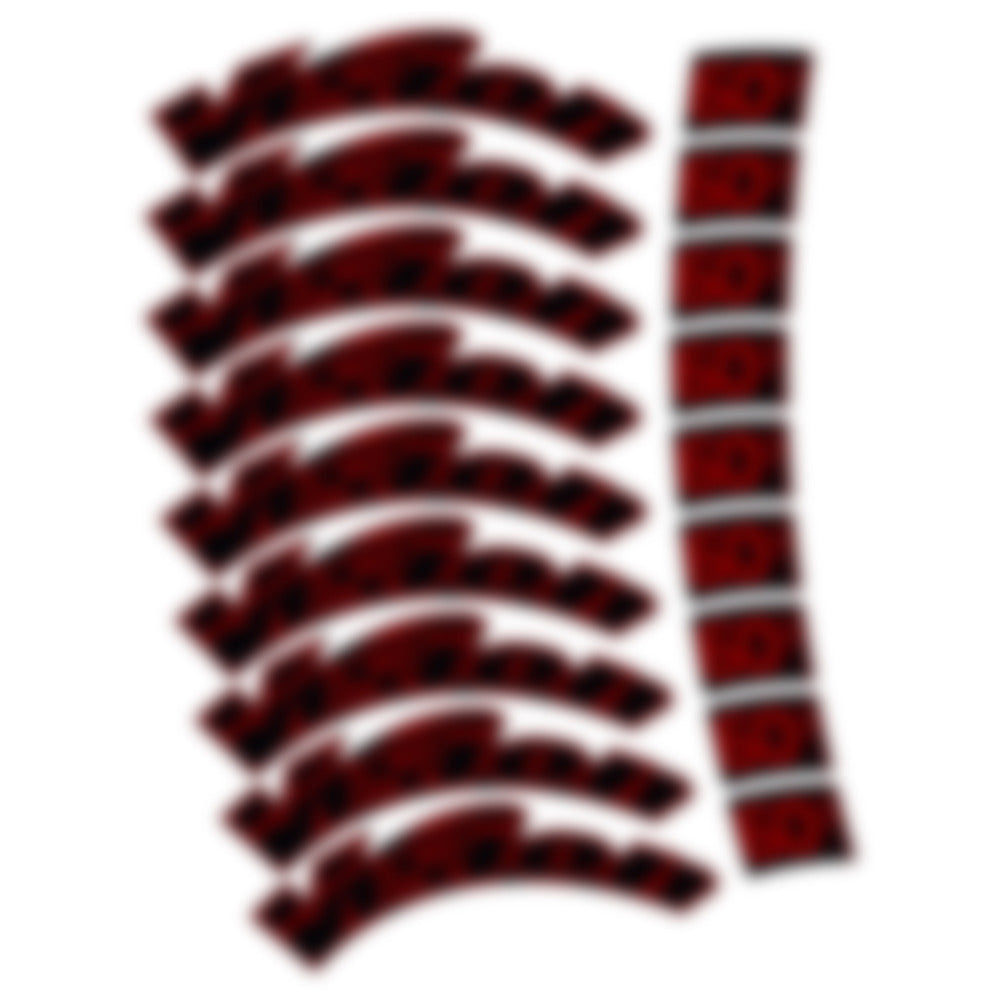 Stickers for Visixn Metron 60 SL, Road Wheel vinyl decals - Dark Red
