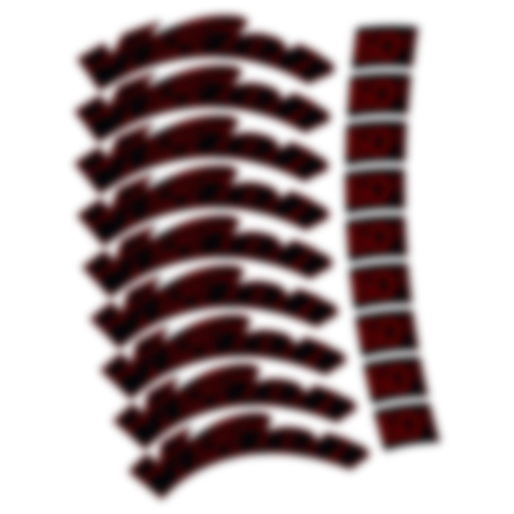 Stickers for Visixn Metron 60 SL, Road Wheel vinyl decals - Very Dark Red